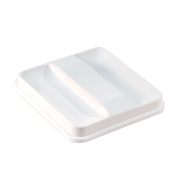 Hapco-Elmar Essential 3 Qt. Square Ice Bucket Lid for R2000/R2100, White, PK 36 R2020WHT - main